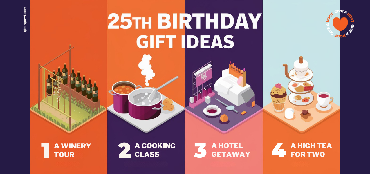 25th Birthday Gift Ideas - Experiences and Activities