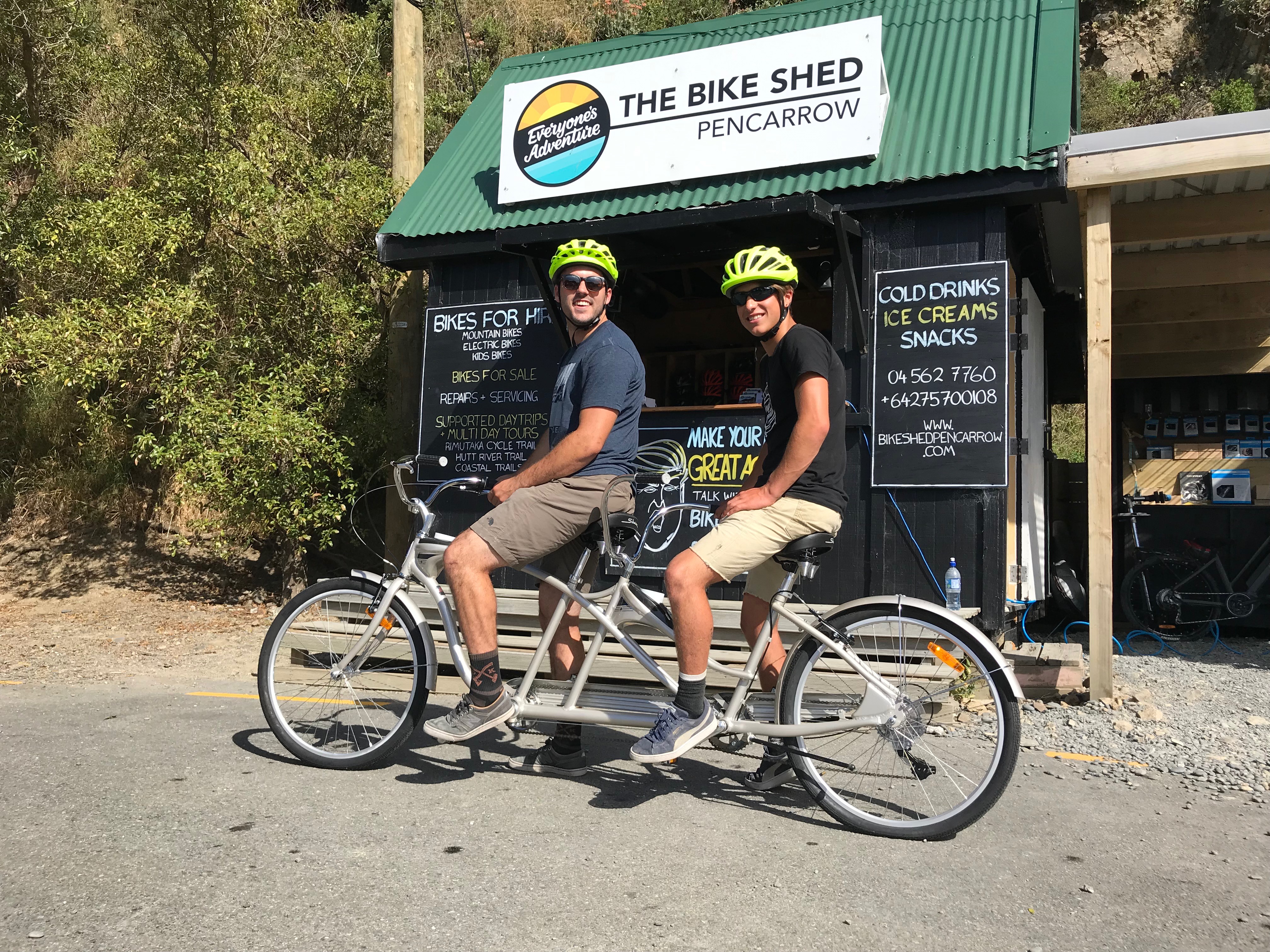 4 Hour Tandem Bike Hire @ The Bike Shed - Pencarrow