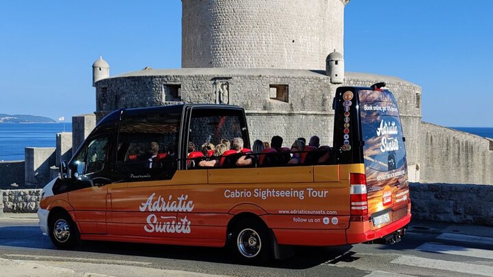 Dubrovnik Convertible Bus Panorama Tour with Audio Guide