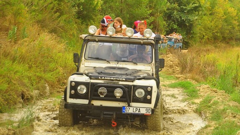 Jeep Safari in Green Canyon Area From Side City