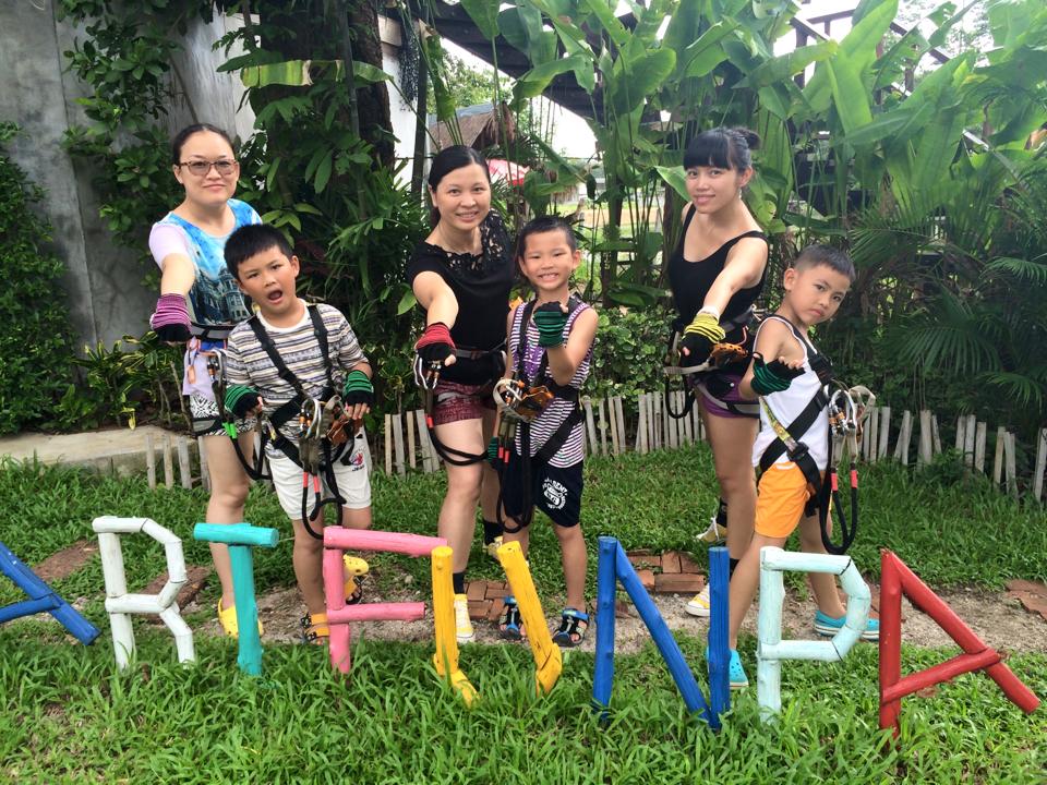 1 hr Advanced Zip Line Level in Krabi Fun Park