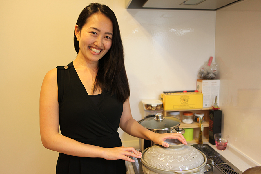 Traditional Japanese Meal in a Modern, Central Tokyo Apartment