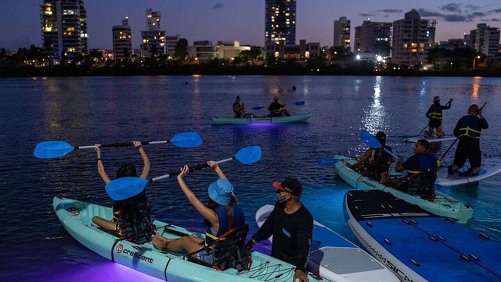 Clear LED Night Kayaking Experience in Condado Lagoon
