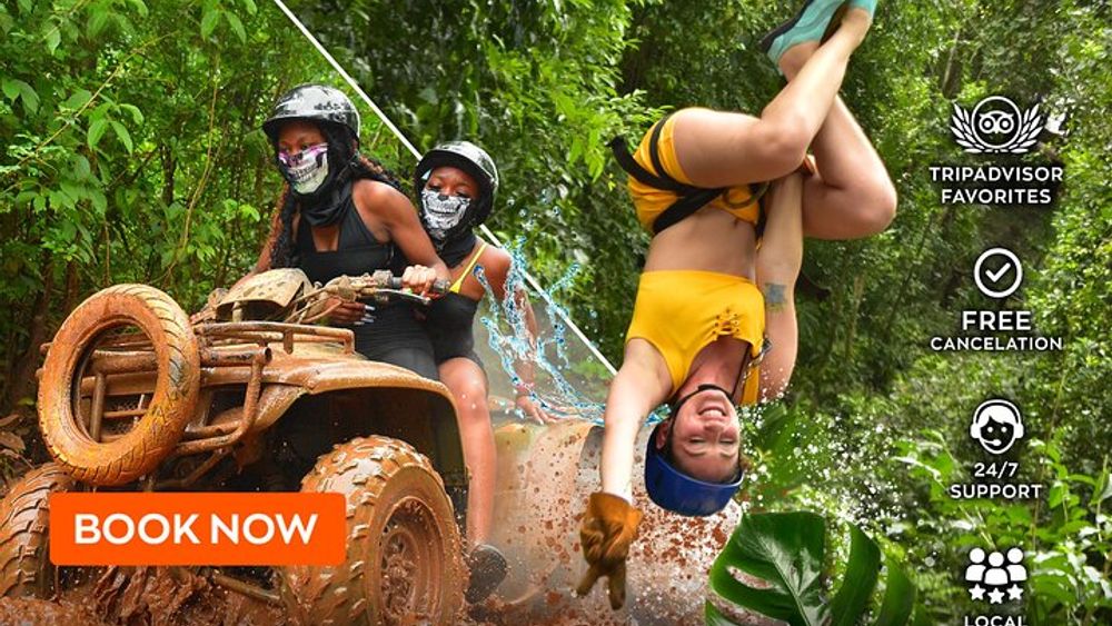Extreme Adventure Eco Park Trip: ATV, Zipline, and Cenote