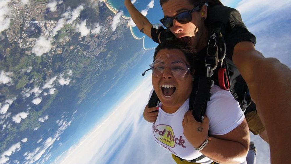 Coffs Harbour Ground Rush or Max Freefall Tandem Skydive on the Beach