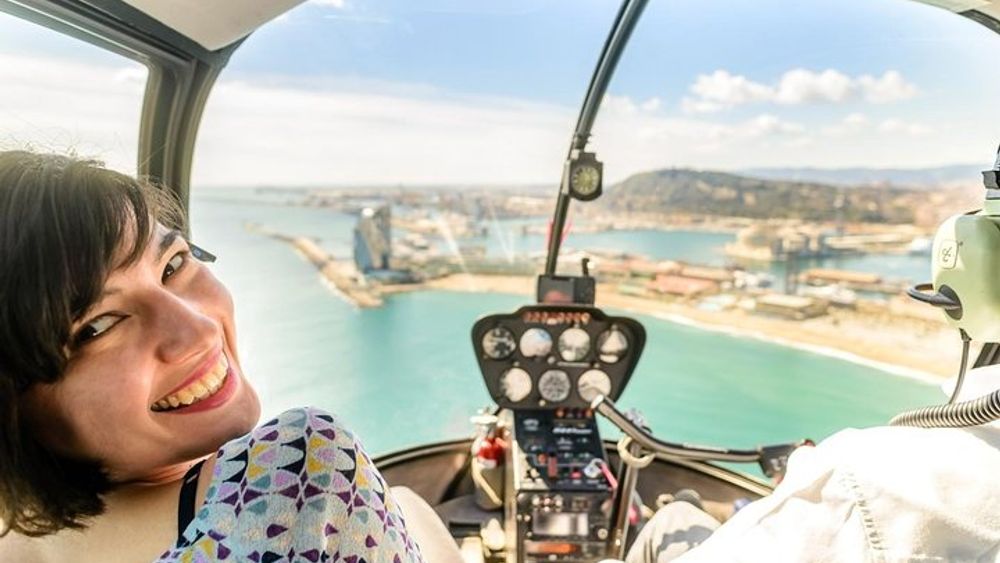Barcelona's Coastline Helicopter Flight