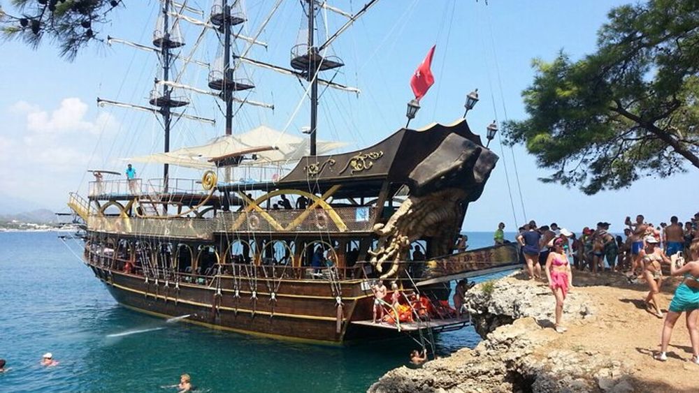 Kemer Pirate Boat Trip With Lunch & Free Hotel Transfer