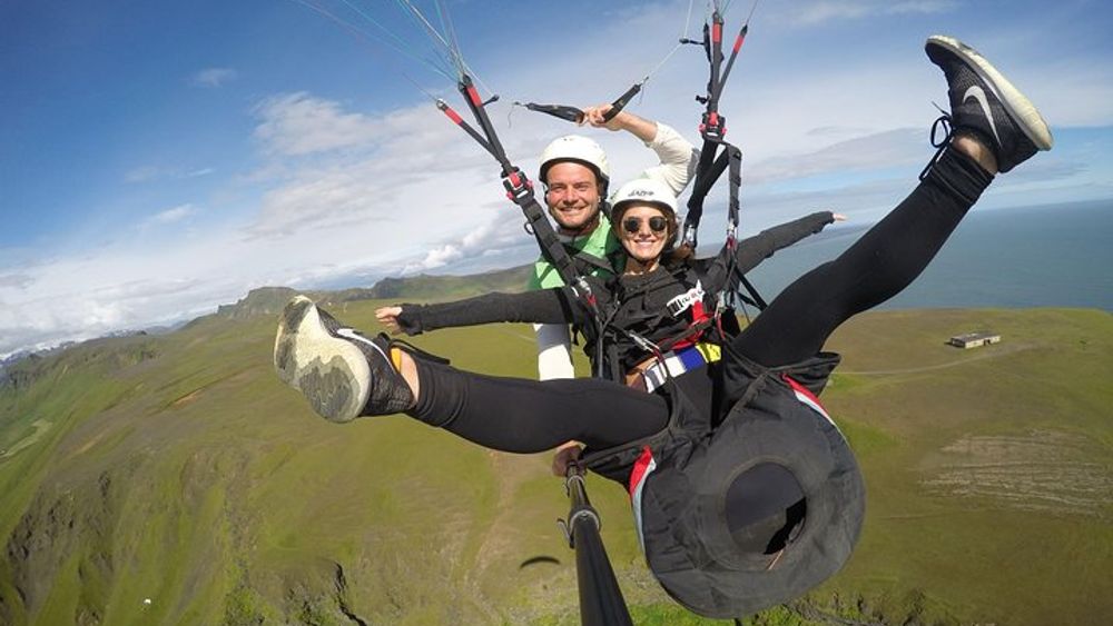 Tandem Paragliding Flights from Vik