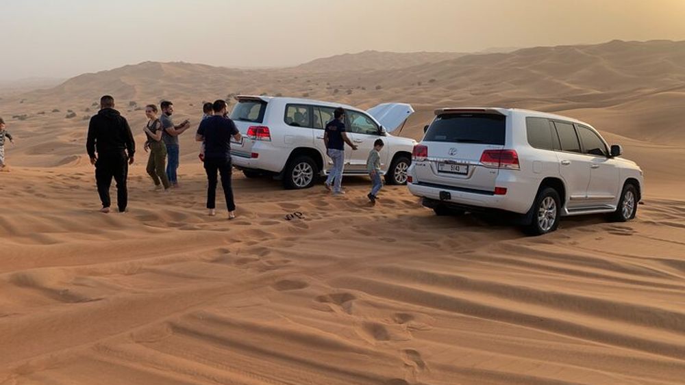 Dubai Desert Small-Group Tour with Camel Ride and Dinner