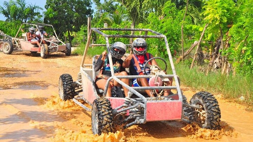 Buggy Tour to Playa Macao and Cenote