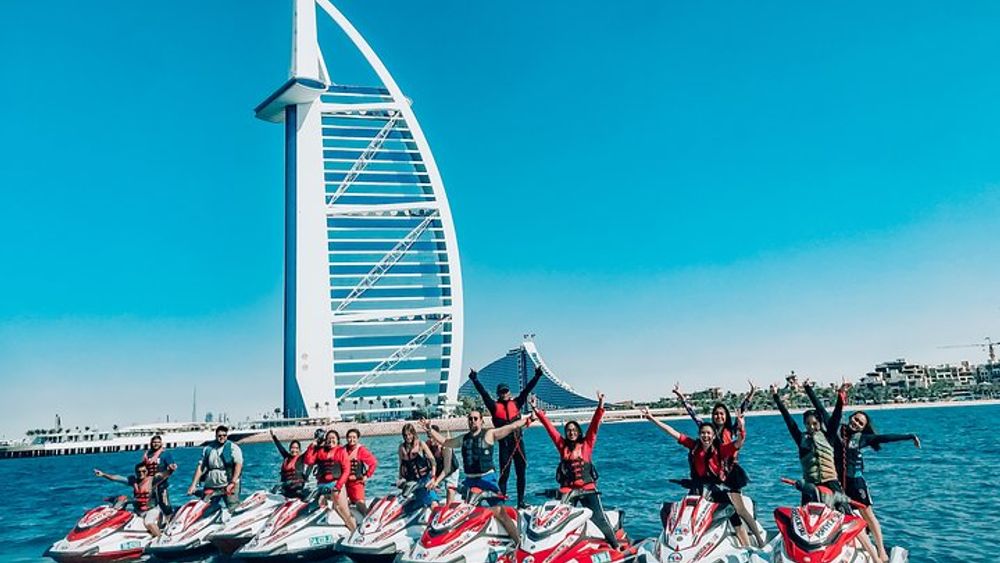 30 Mins Jet Ski Tour Burj al Arab and Burj Khalifa, Dowtown Dubai