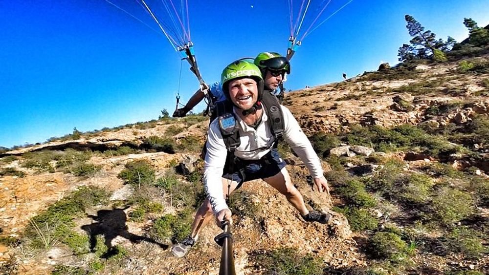 Tenerife Tandem Paragliding Flight With Round-Trip Transport