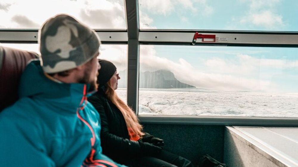 Ice Cave and Glacier Tour in Glacier Monster Truck from Gullfoss