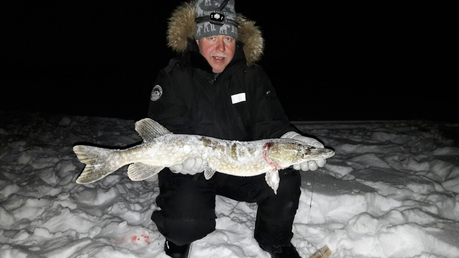 Arctic ice fishing