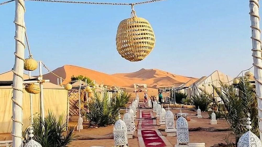 1 Night in Desert Camp Merzouga & Camel ride & back by Jeep (4x4)