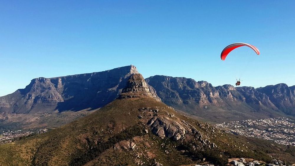 Table Mountain Tandem Paragliding Flight