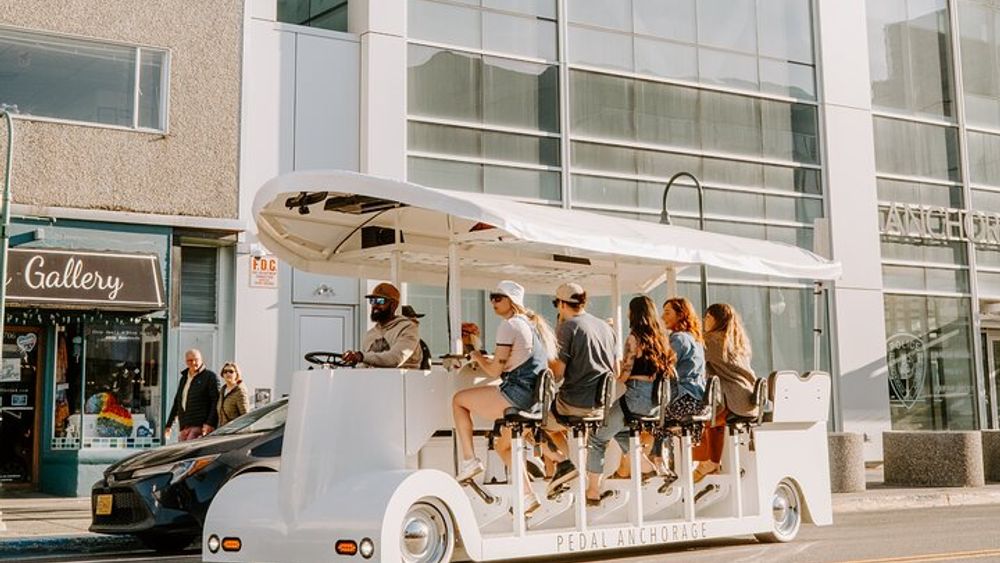 Downtown Anchorage Tour on 14-Passenger Electric Vehicle