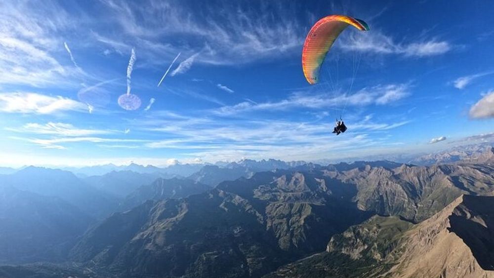 Tandem Flight Paragliding Orcières Merlette Ecrins National Park