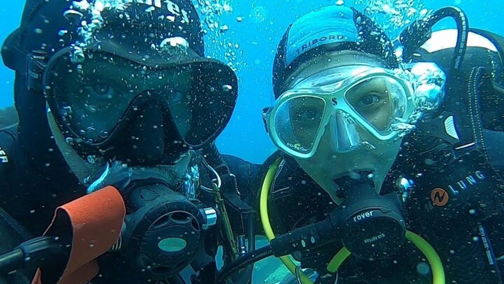 Discover Scuba Diving first dive Catania