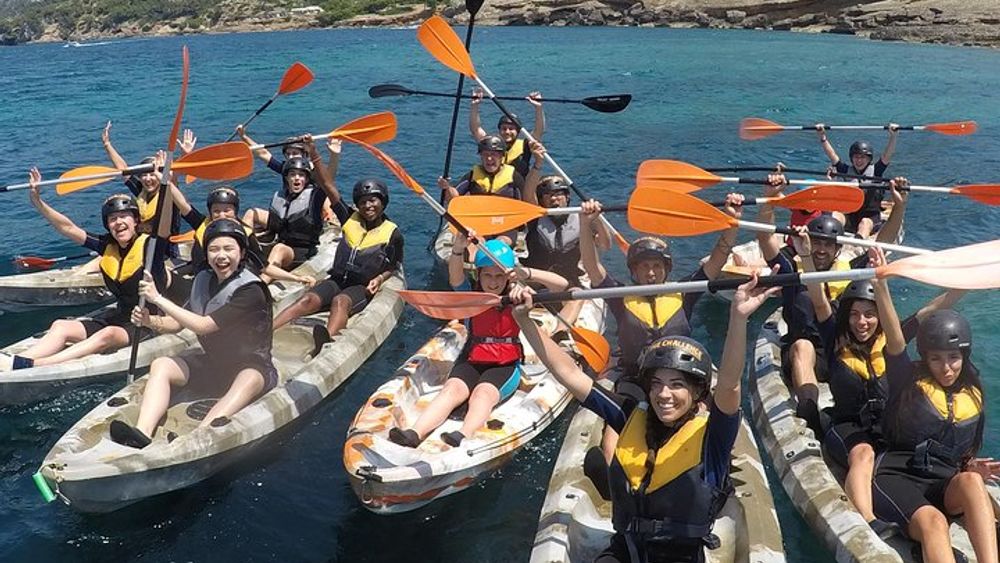 Mallorca Water Sports Adventure with Kayaking, Caving, Snorkel
