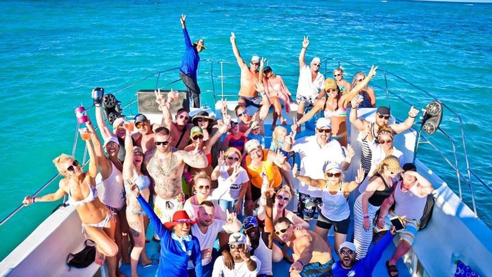 Party Boat in the waters of Punta Cana open bar