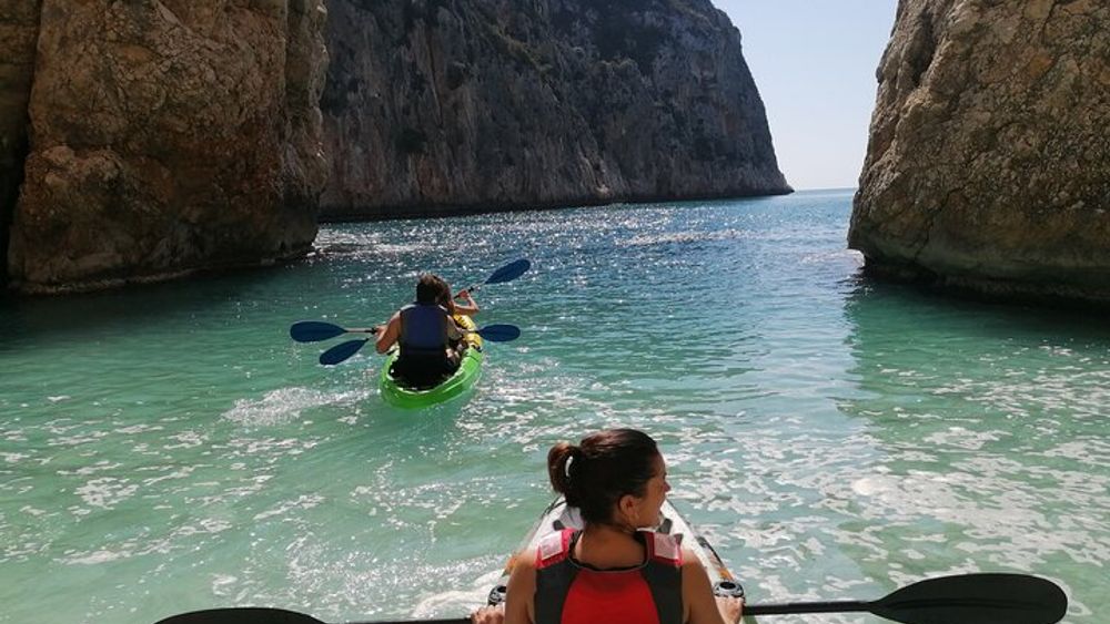 Kayaking and snorkeling tour in La Cala Granadella