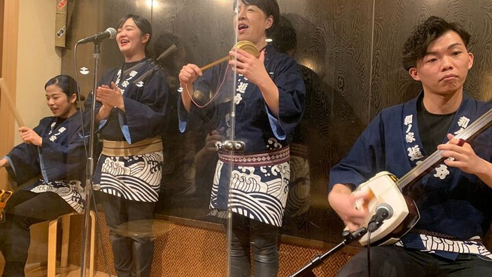 Asakusa: Live music performance over traditional dinner