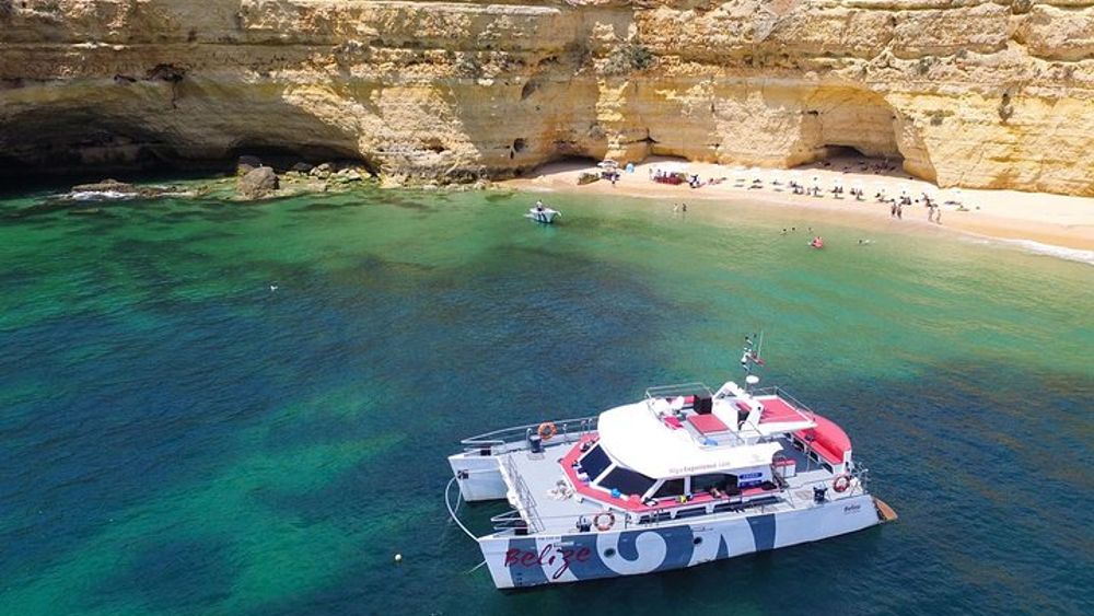 Albufeira Beach BBQ with Caves and Coastline Cruise