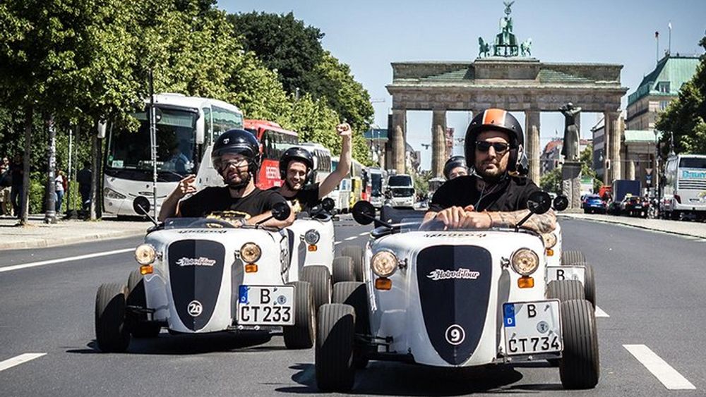 Berlin Guided Tour in Self-Drive Mini HotRod Vehicle