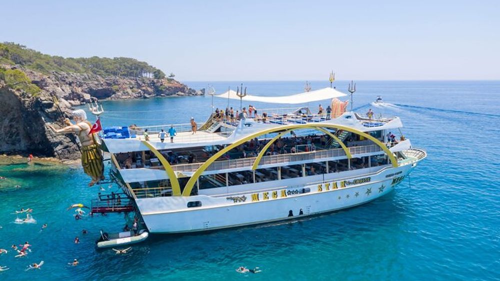 Full-day Boat Tour from Kemer with Lunch and Foam Party