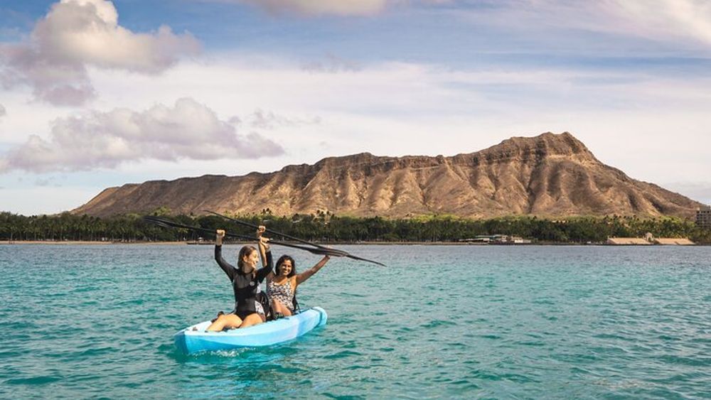 Honolulu Small-Group Kayak, Snorkel, and Surf Experience